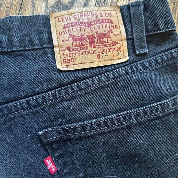 Vintage Black Levi 550 Jeans - Picture 3 of 4